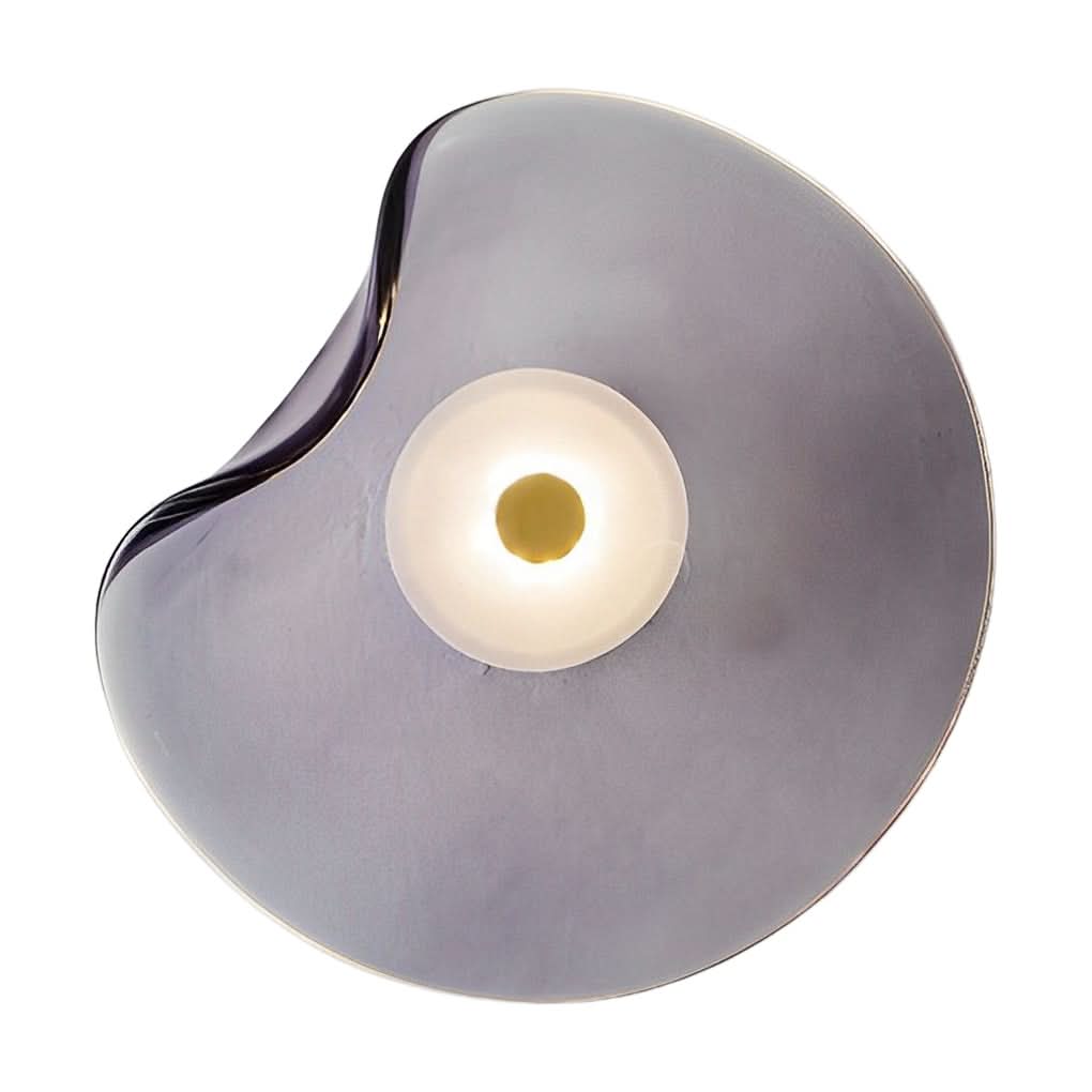 Modern LED Glass Wall Sconce | Decorative Glass Shade | Wall-Mounted for Living Rooms and Bedrooms