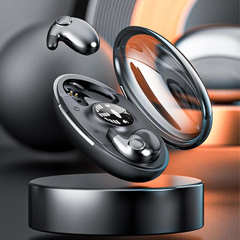 Bluetooth Earbuds for Sleeping, IPX5 Waterproof | 24 Hours of Playtime with Charging Case and Built-In Mic