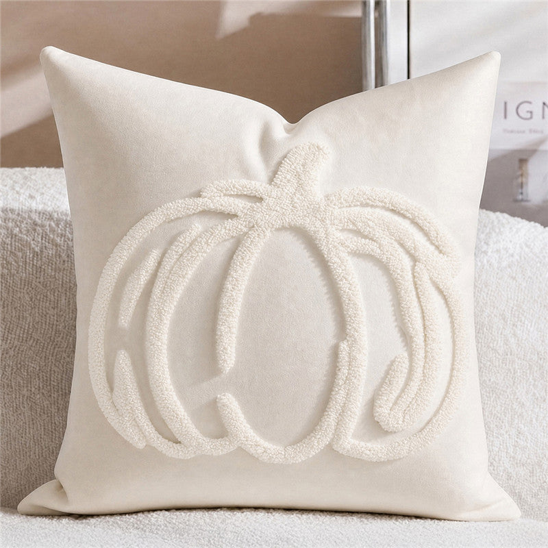 Halloween Pumpkin Throw Pillow | Available in 8 Colors | Plush Accent for Sofas, Chairs, and Beds