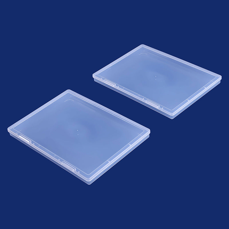 Clear A4 Document Box with a Latching Lid | Stackable Storage for Desks and Shelves | 12.01 x 8.78 x 0.87 in