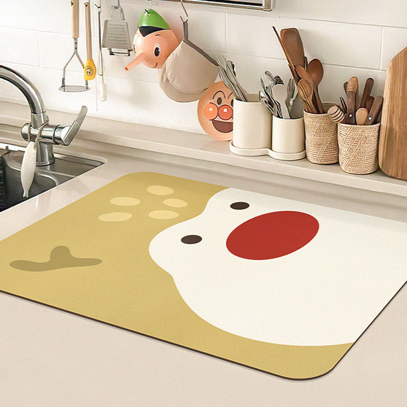 Christmas Kitchen Mat with Non Slip Backing and Festive Design