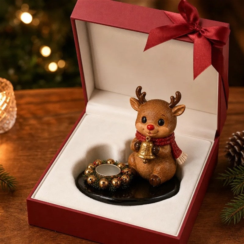 Handcrafted Santa Figurine and Christmas Decorations Set