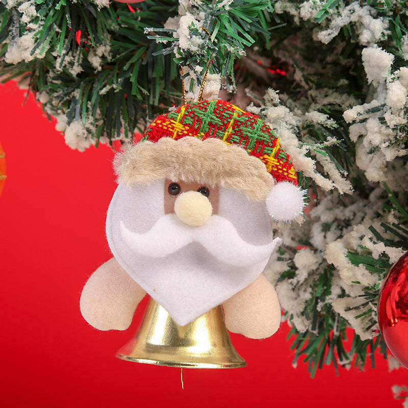 Felt Santa Reindeer Snowman Christmas Tree Ornaments with Bell