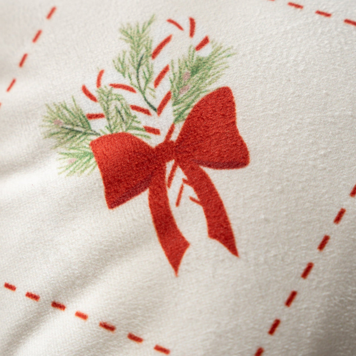 Christmas Pillow Covers with Embroidered Holiday Motifs