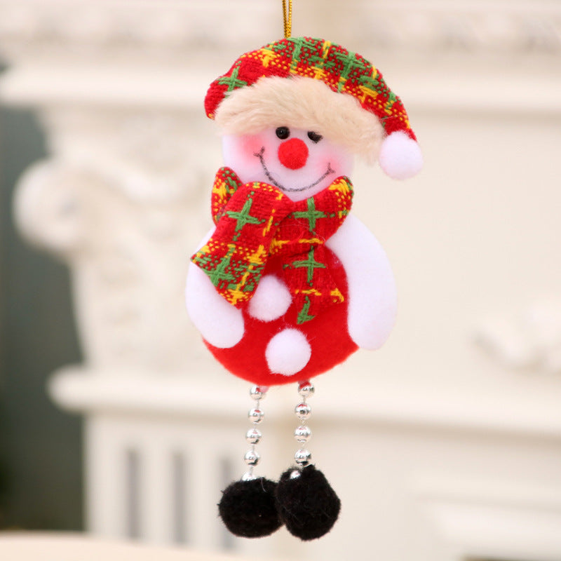 Felt Snowman Christmas Ornament with Scarf and Hat | Hanging Tree Accent in 30 Designs | Soft Indoor Holiday Decorations