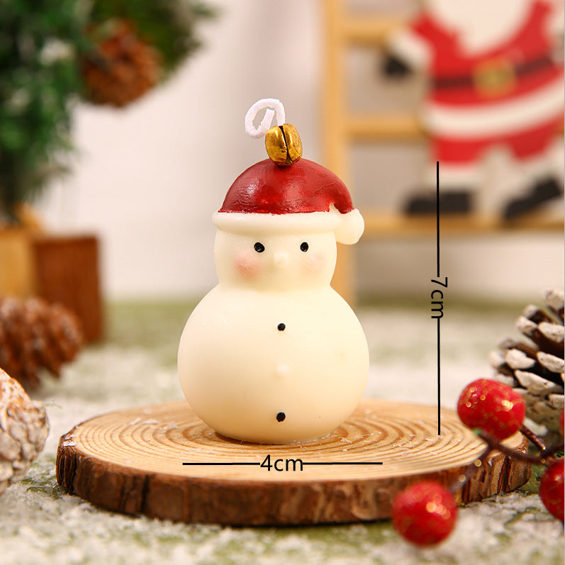 Handmade Santa Figurine Wax Candle for Christmas Tables