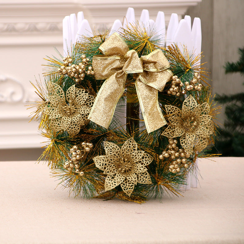 Christmas Wreath in Jute with Pinecones and Artificial Berries | Bow Detail and a Sturdy Hanging Loop | 5 Styles