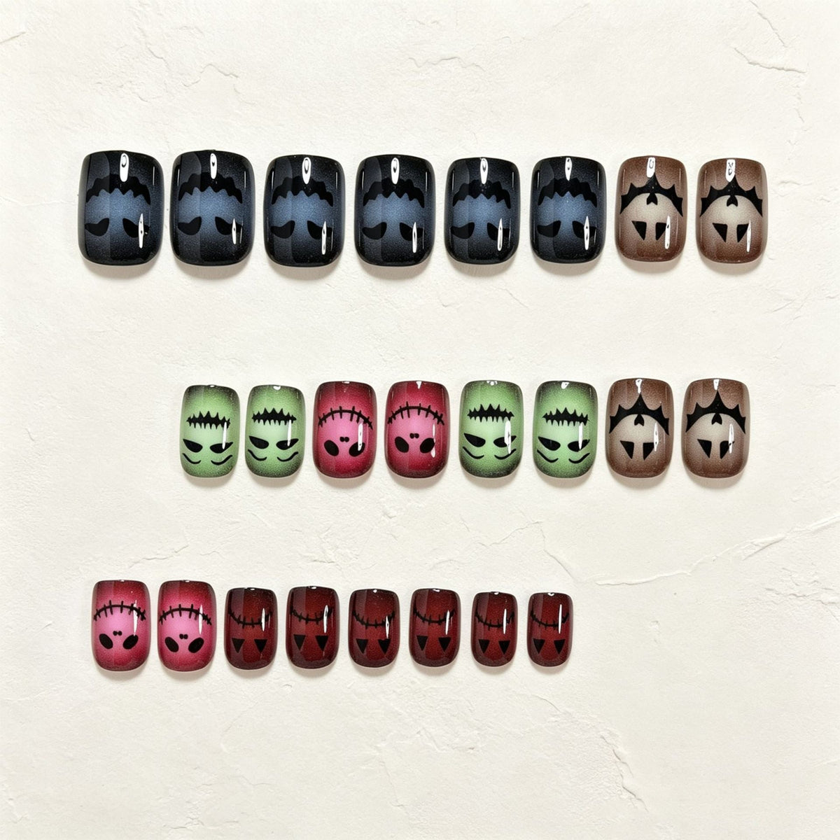 Halloween Press-On Nails | Available in Jelly | Glue-Free Application in Minutes for Parties and Nights Out
