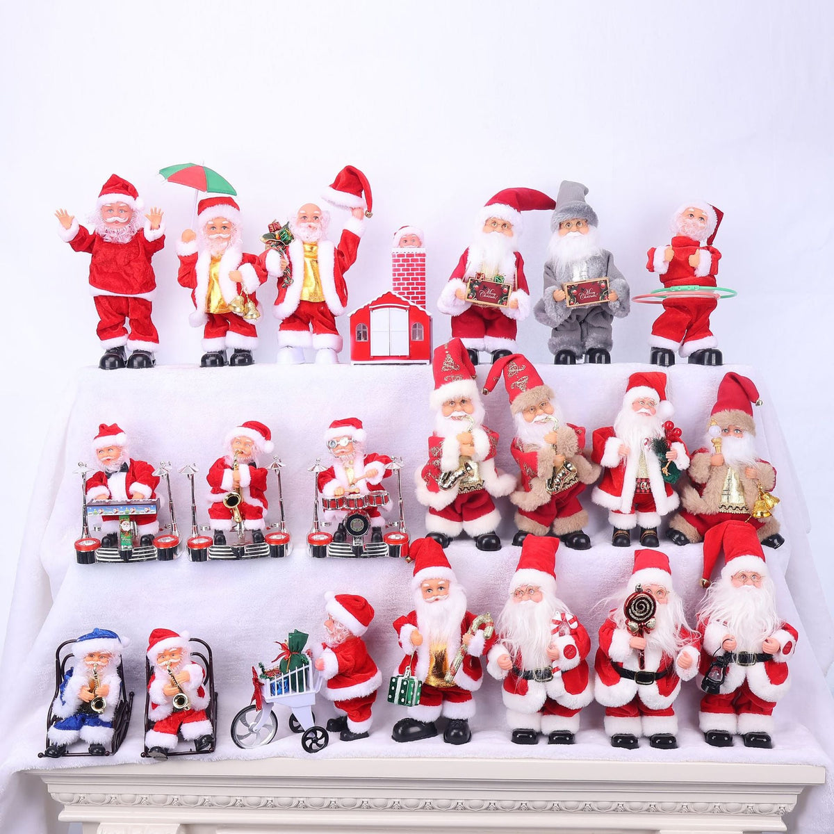 Santa Claus Figurine Christmas Decoration for Home Display