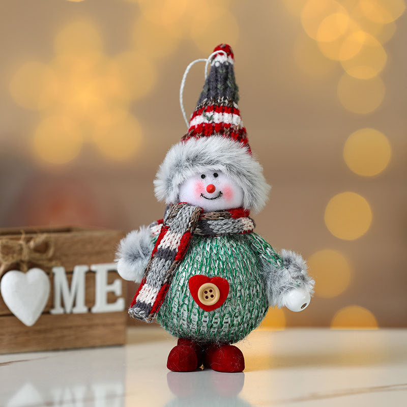 Handmade Christmas Ornaments Snowman, Santa and Reindeer