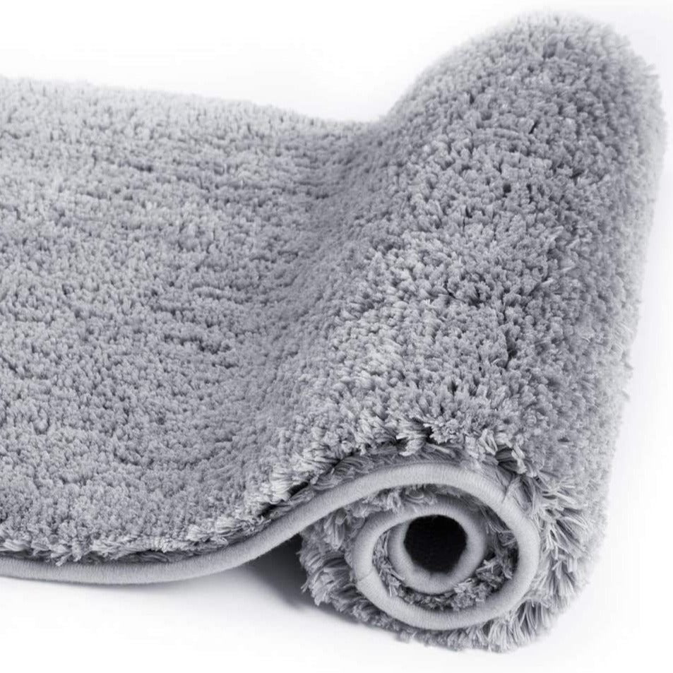 Plush Shaggy Floor Mat with a Non-Slip Backing | Machine Washable Rug for Bedroom and Bath | 5 Colors