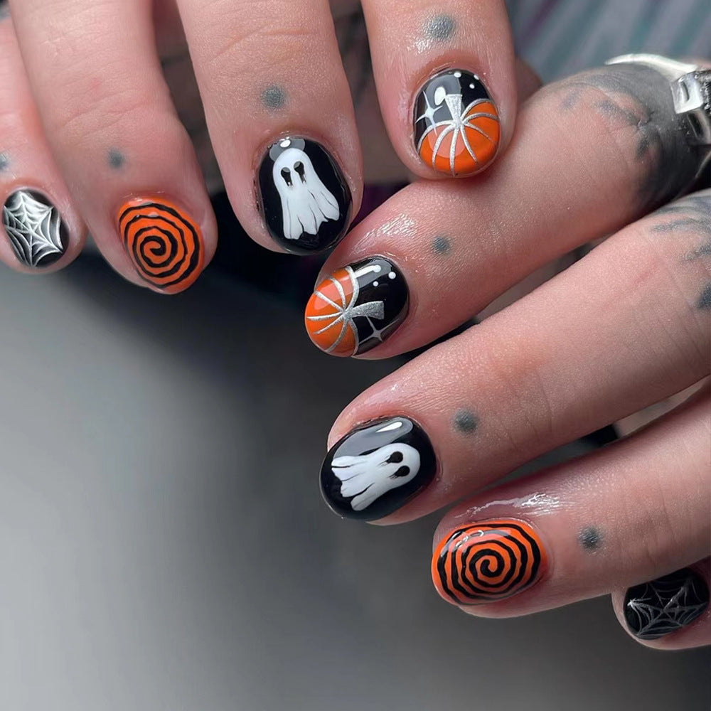 Halloween Press-On Nails | Available in Jelly, Kleber | Glue-Free Application in Minutes for Parties and Nights Out
