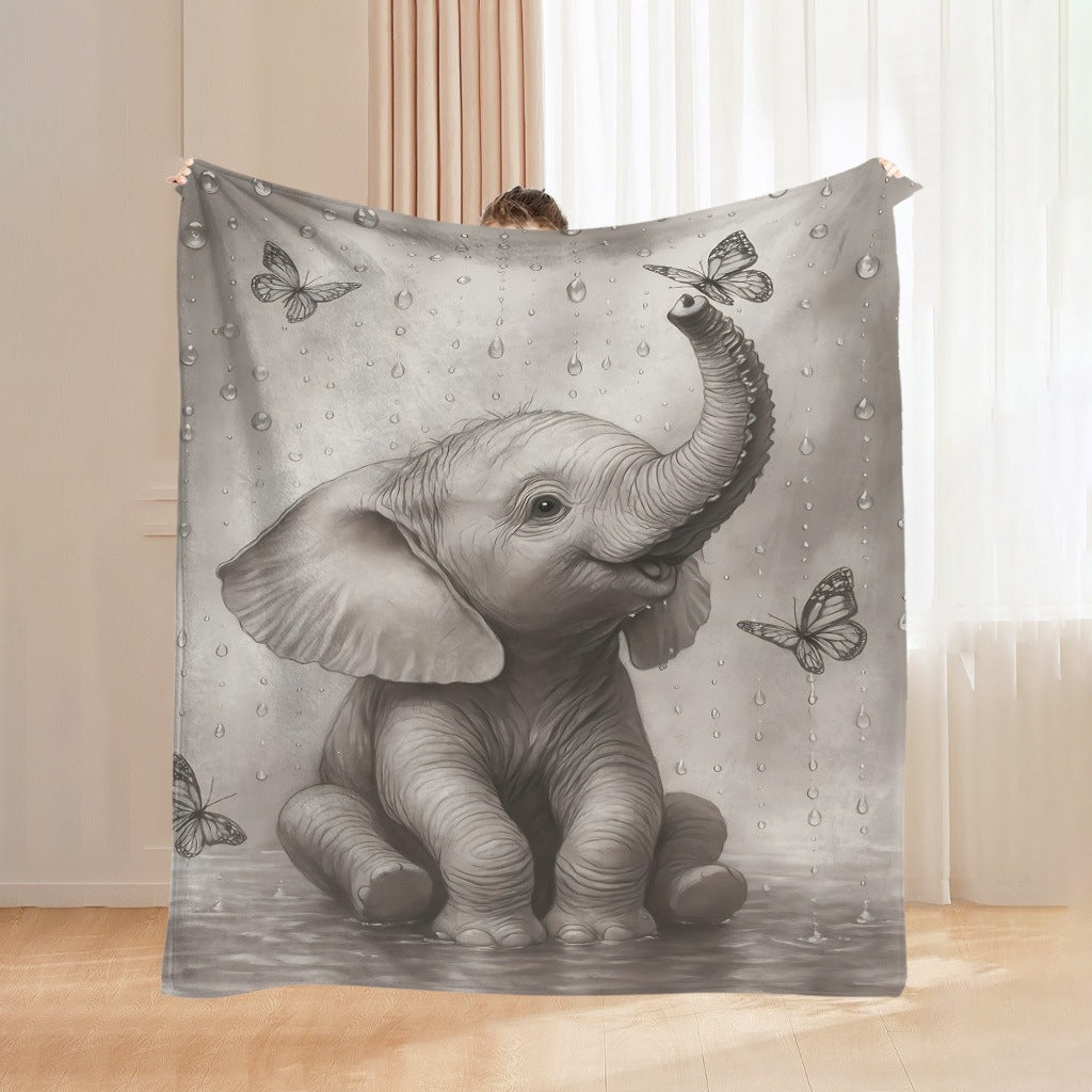 Cartoon Animal Fleece Warm Blanket for Couch and Bed | Machine Washable Throw | 29 Printed Designs