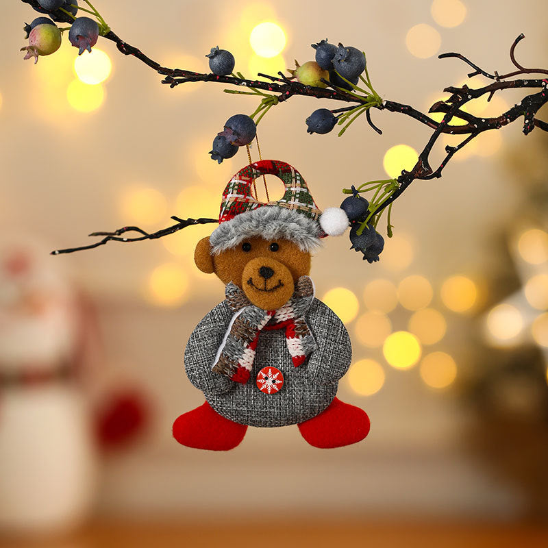 Felt Snowman Christmas Ornament with Scarf and Hat | Hanging Tree Accent in 30 Designs | Soft Indoor Holiday Decorations