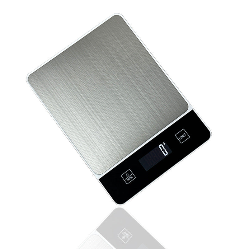 Glass Top Kitchen Scale with Strawberry Print | Grams and Ounces on a Large LCD Display | Tare Function