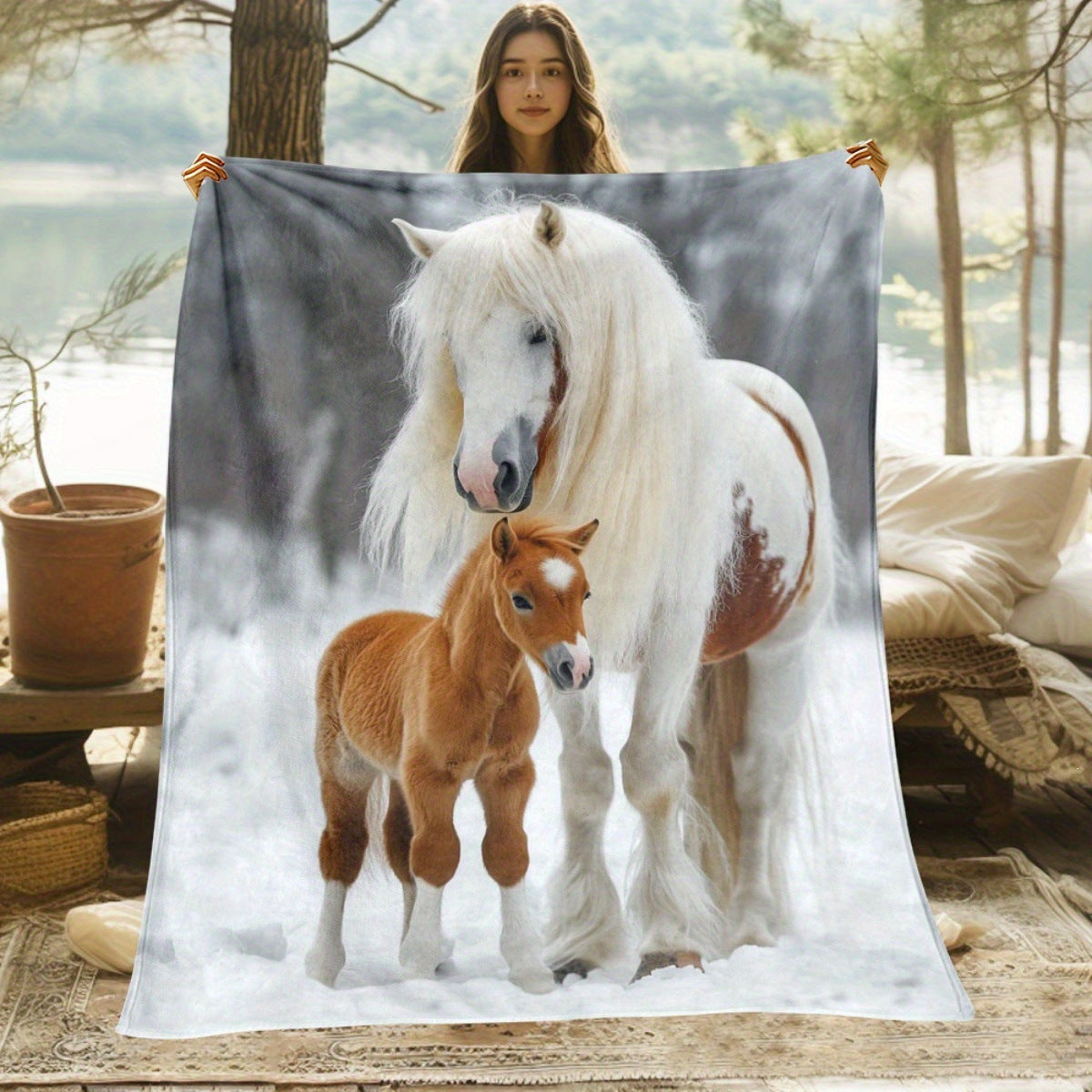 Cartoon Animal Fleece Warm Blanket for Couch and Bed | Machine Washable Throw | 29 Printed Designs