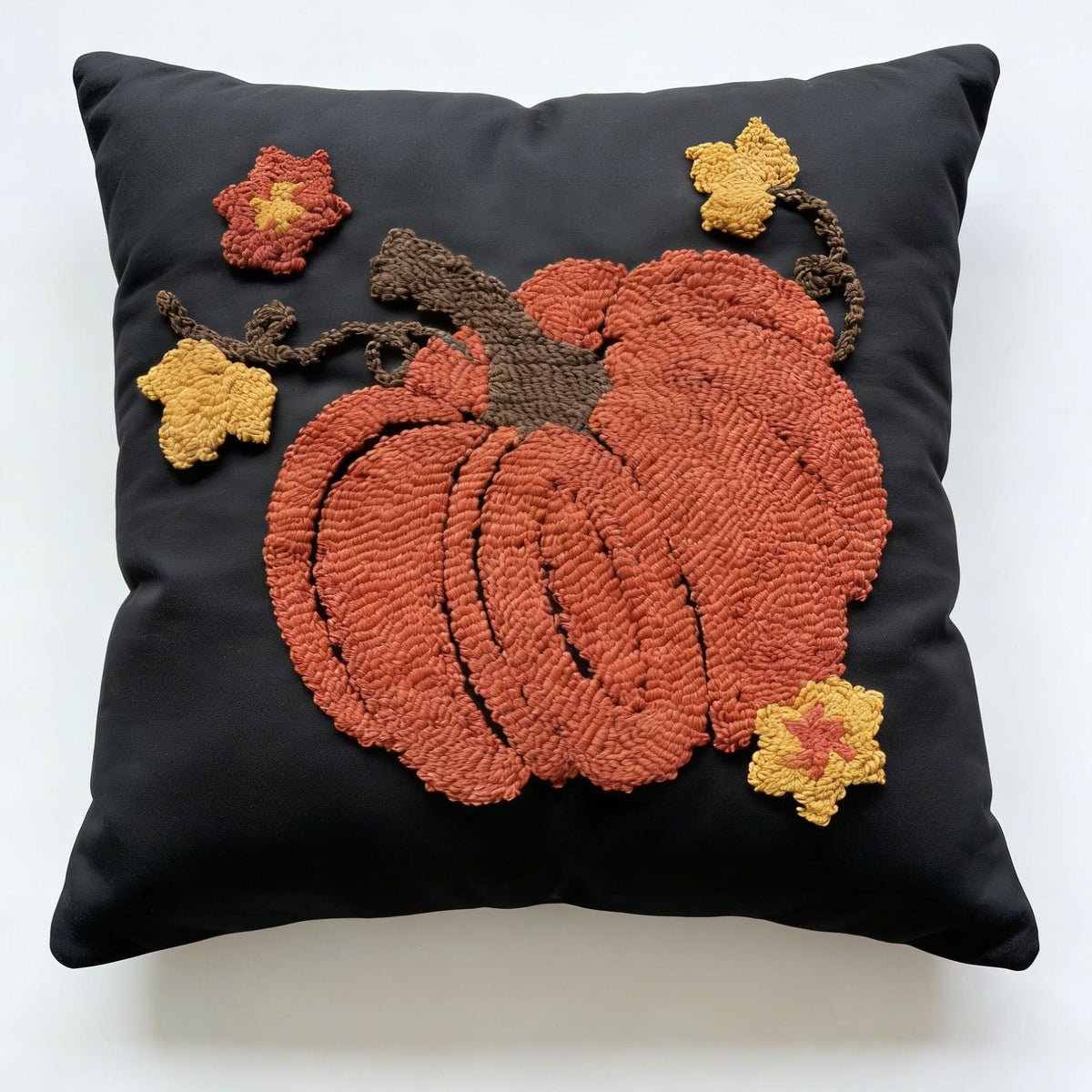 Halloween Pumpkin Throw Pillow | Plush Accent for Sofas, Chairs, and Beds