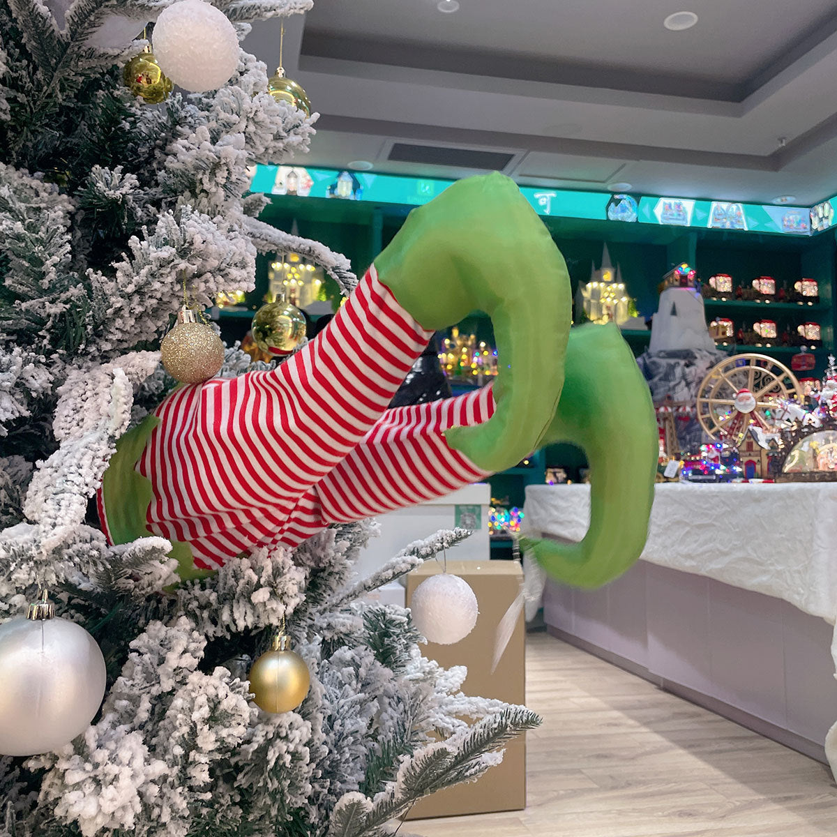 Christmas Tree Decorations Elf Legs Ornament with Striped Pants