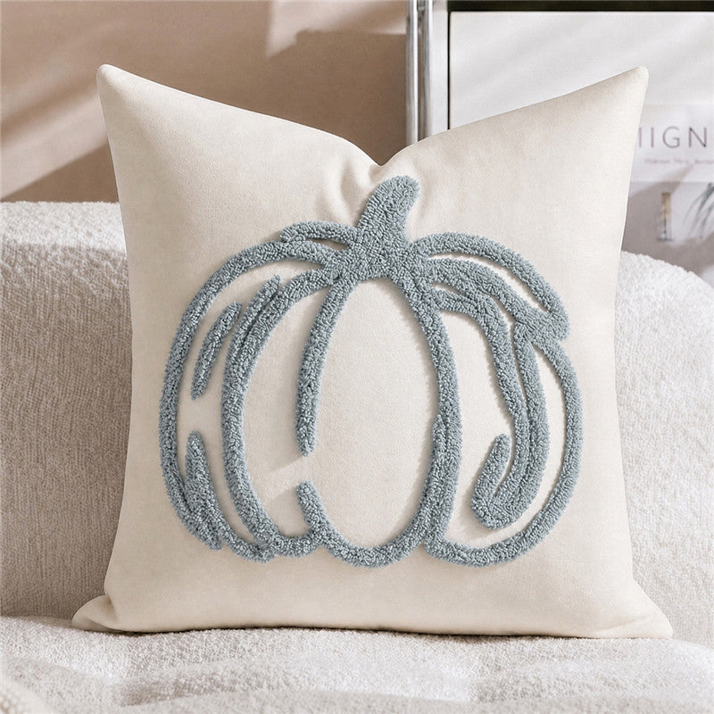 Halloween Pumpkin Throw Pillow | Available in 8 Colors | Plush Accent for Sofas, Chairs, and Beds