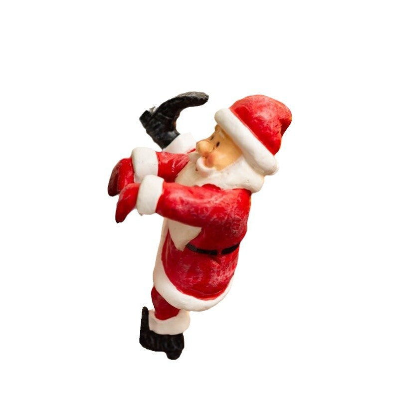 Snowman and Santa Christmas Decorations for Plant Pots