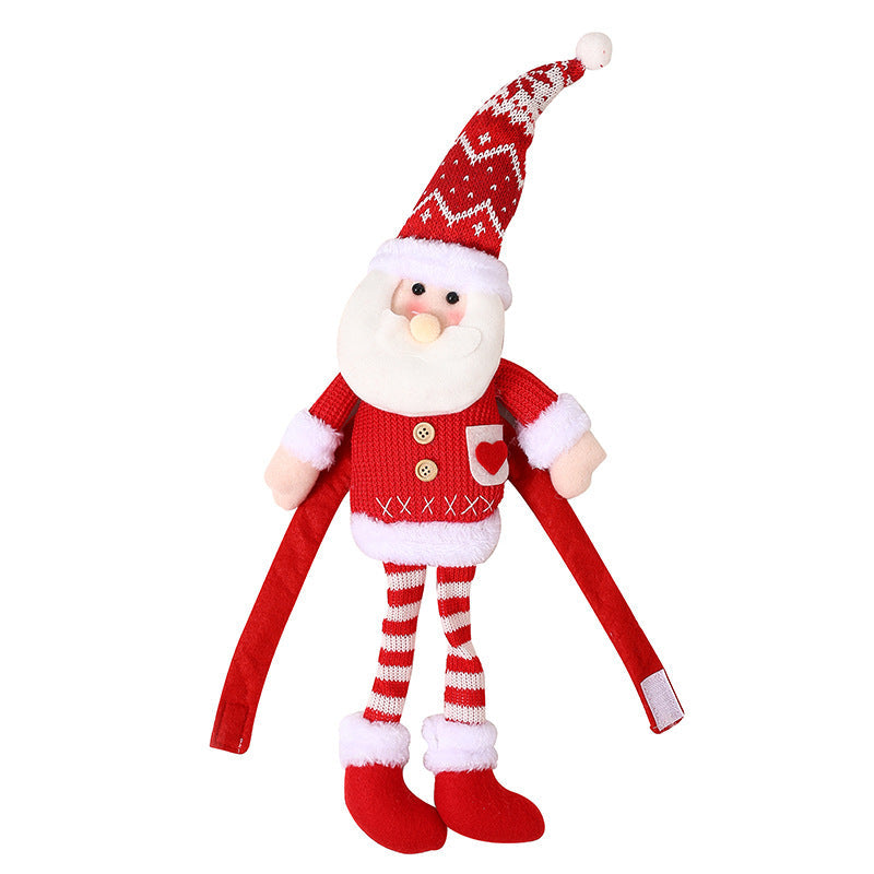 Christmas Curtain Tiebacks Plush Doll Decorations