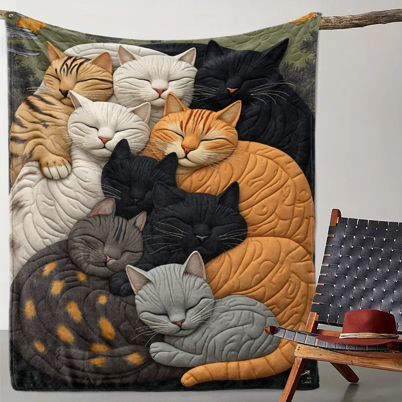 Cartoon Animal Fleece Warm Blanket for Couch and Bed | Machine Washable Throw | 29 Printed Designs