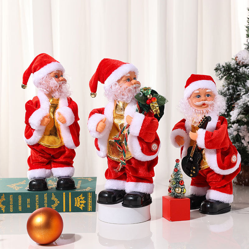 Christmas Santa Claus Figurine Doll for Holiday Decorations