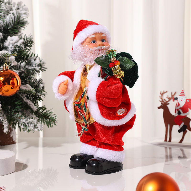 Christmas Santa Claus Figurine Doll for Holiday Decorations