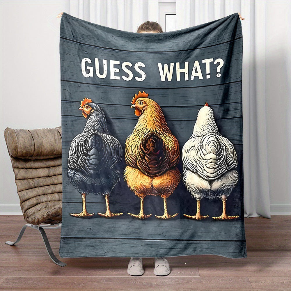 Cartoon Animal Fleece Warm Blanket for Couch and Bed | Machine Washable Throw | 29 Printed Designs
