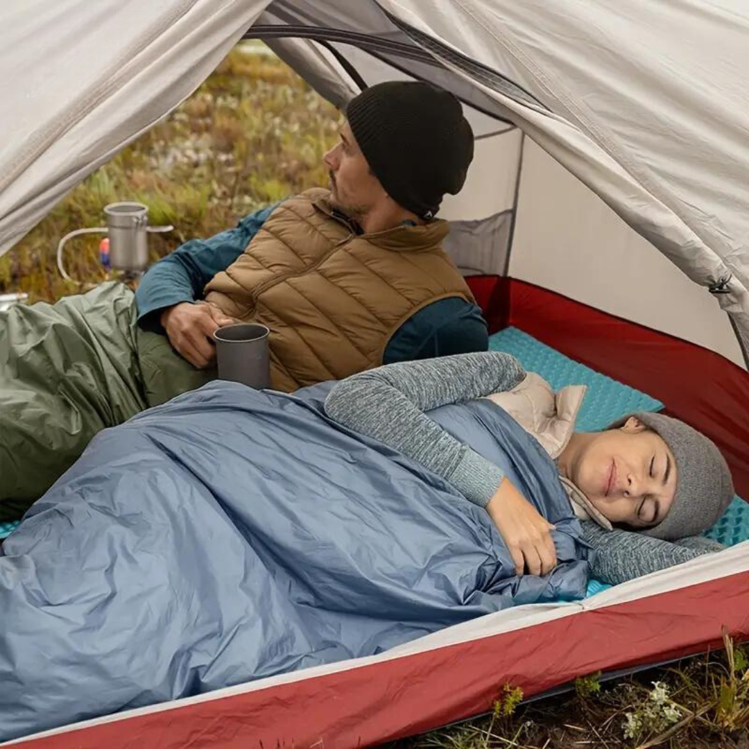 Lightweight 3-Season Sleeping Bag | Packs Down Small | Full-Body Coverage for Camping and Travel