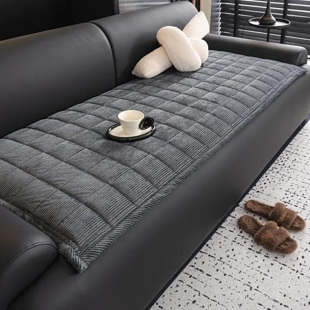 Quilted Couch Cover Mat | Removable Sofa Protector | Practical Everyday Protection for Any Sofa