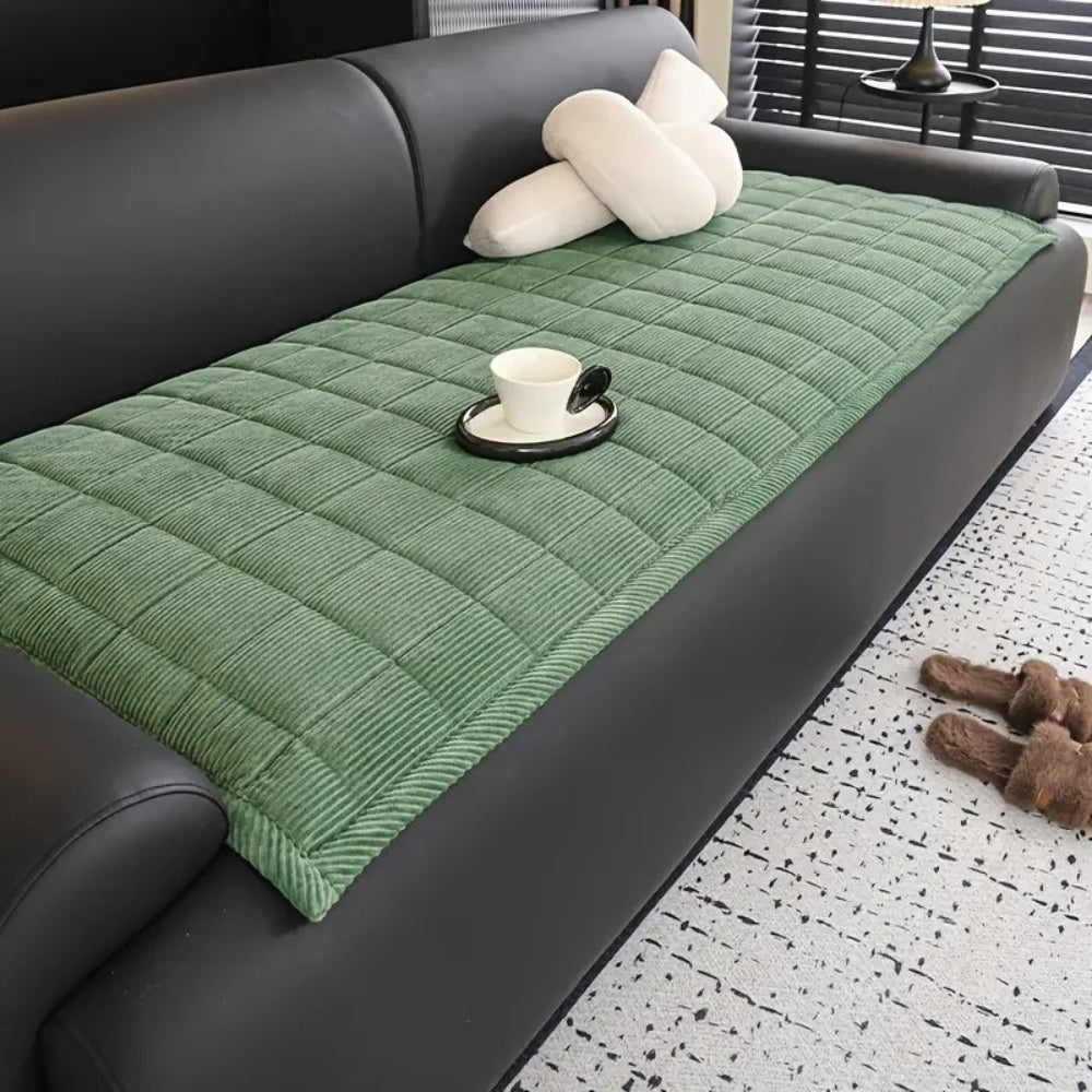 Quilted Couch Cover Mat | Removable Sofa Protector | Practical Everyday Protection for Any Sofa