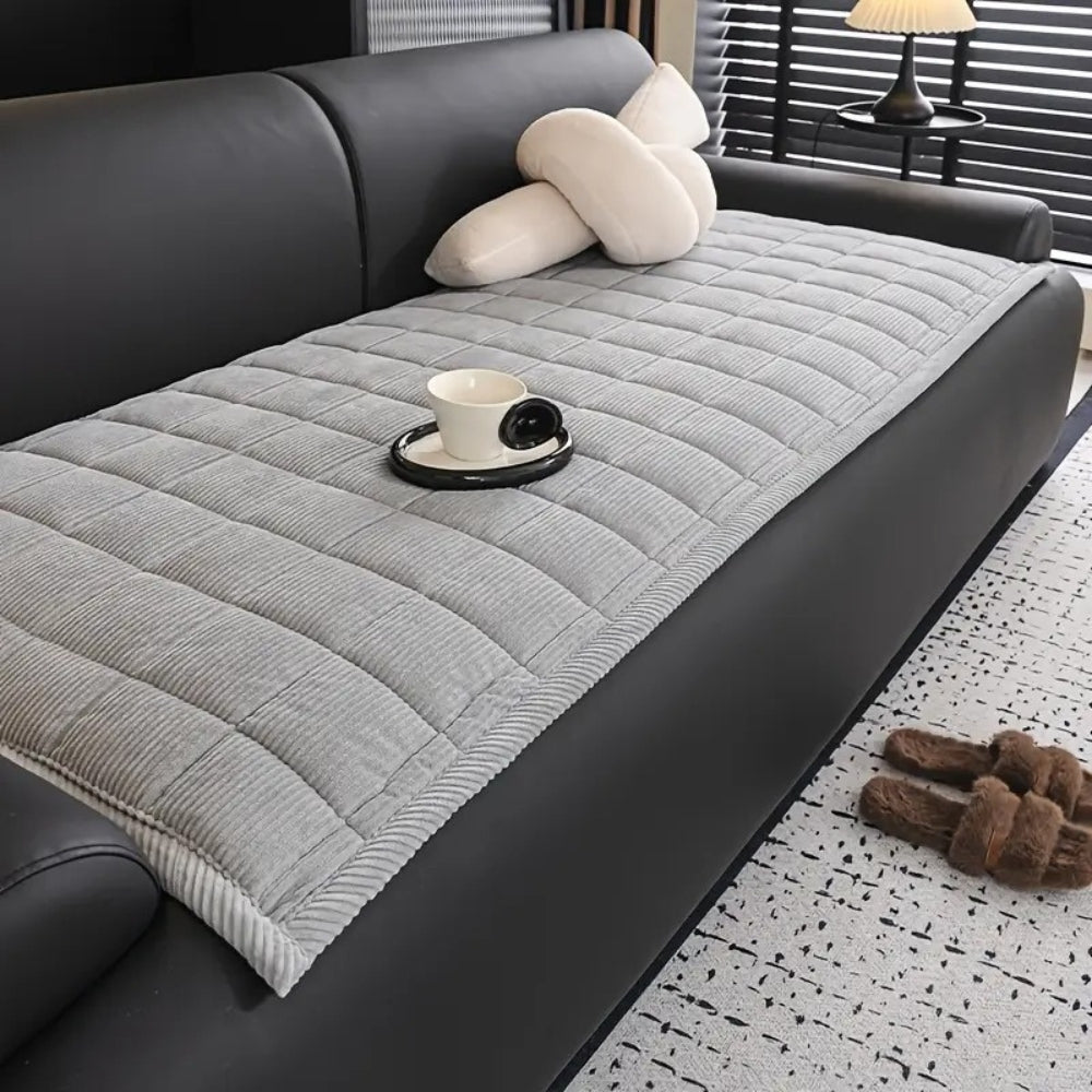 Quilted Couch Cover Mat | Removable Sofa Protector | Practical Everyday Protection for Any Sofa