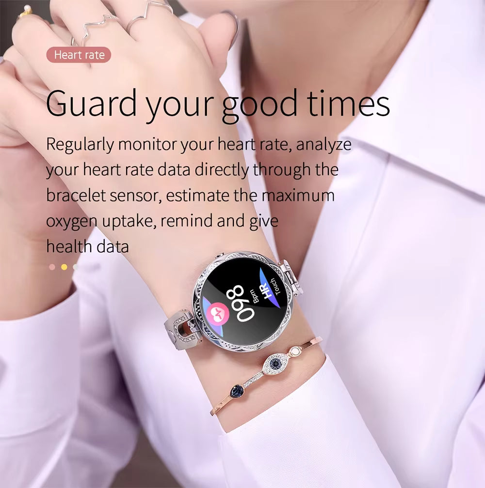 Women's Smart Watch with IP67 Water Resistance | Step, Sleep and Heart Rate Tracking with Notifications | 3 Colors