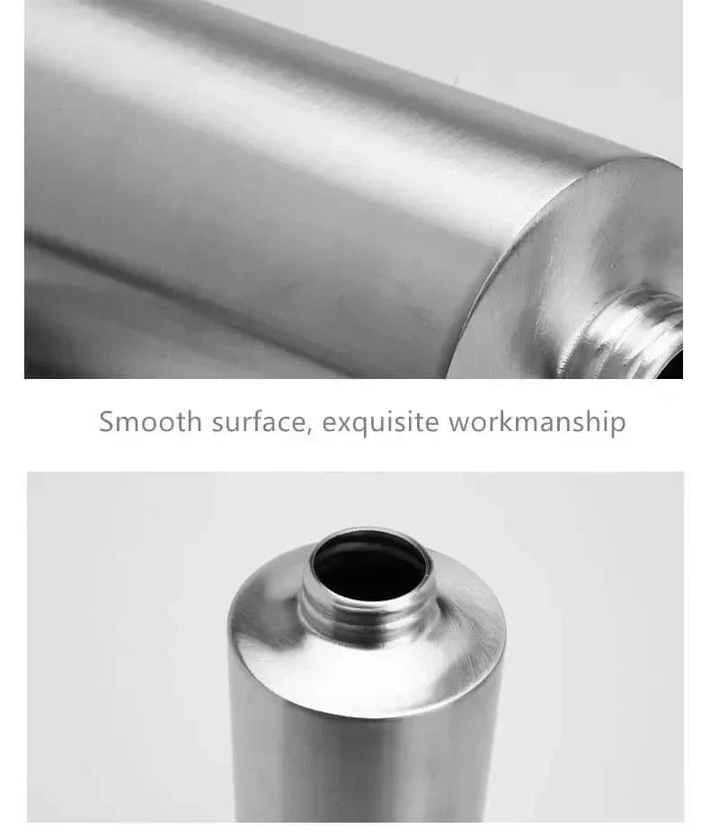 Stainless Steel Soap Dispenser with Hand Pump | Refillable Bottle for the Bathroom Sink or Kitchen Counter | 250 to 550 ml