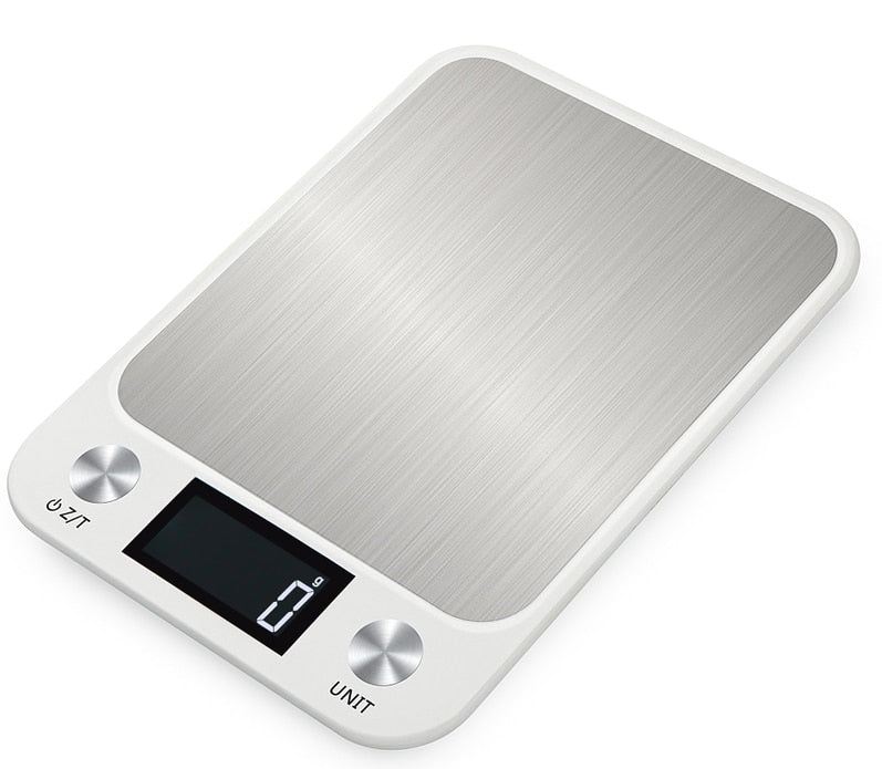 Digital Food Scale with a Sealed Waterproof Body | Kitchen Gadgets with Tare, Four Units and a Backlit Display | Three Capacities