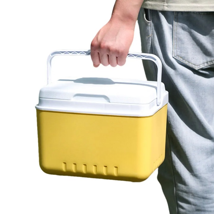 Portable Cooler Box with Multi-Layer Insulation | 1.6 Gallon Capacity | Compact Design for Camping and Picnics