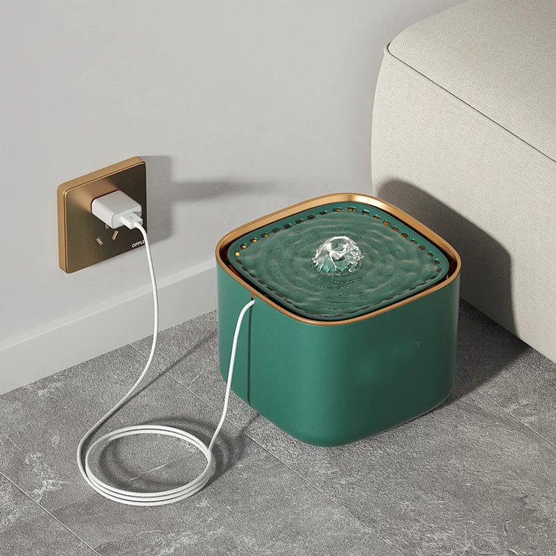 Ultra Quiet Cat Water Fountain with a 3 Liter Tank | Adjustable Flow Rate and USB Power | BPA and Phthalate Free