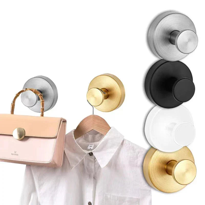 Suction Cup Hooks for Bathroom, Kitchen and Mirror | Twist-Lock Wall Hanger for Towels and Robes, No Drilling