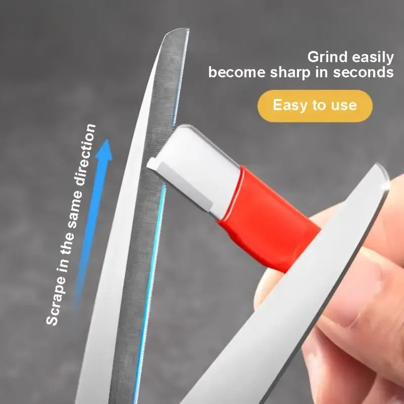 Two Stage Knife Sharpener for Kitchen Gadgets and Garden Shears | Tungsten Restores the Edge, Ceramic Finishes It | Non Slip Grip