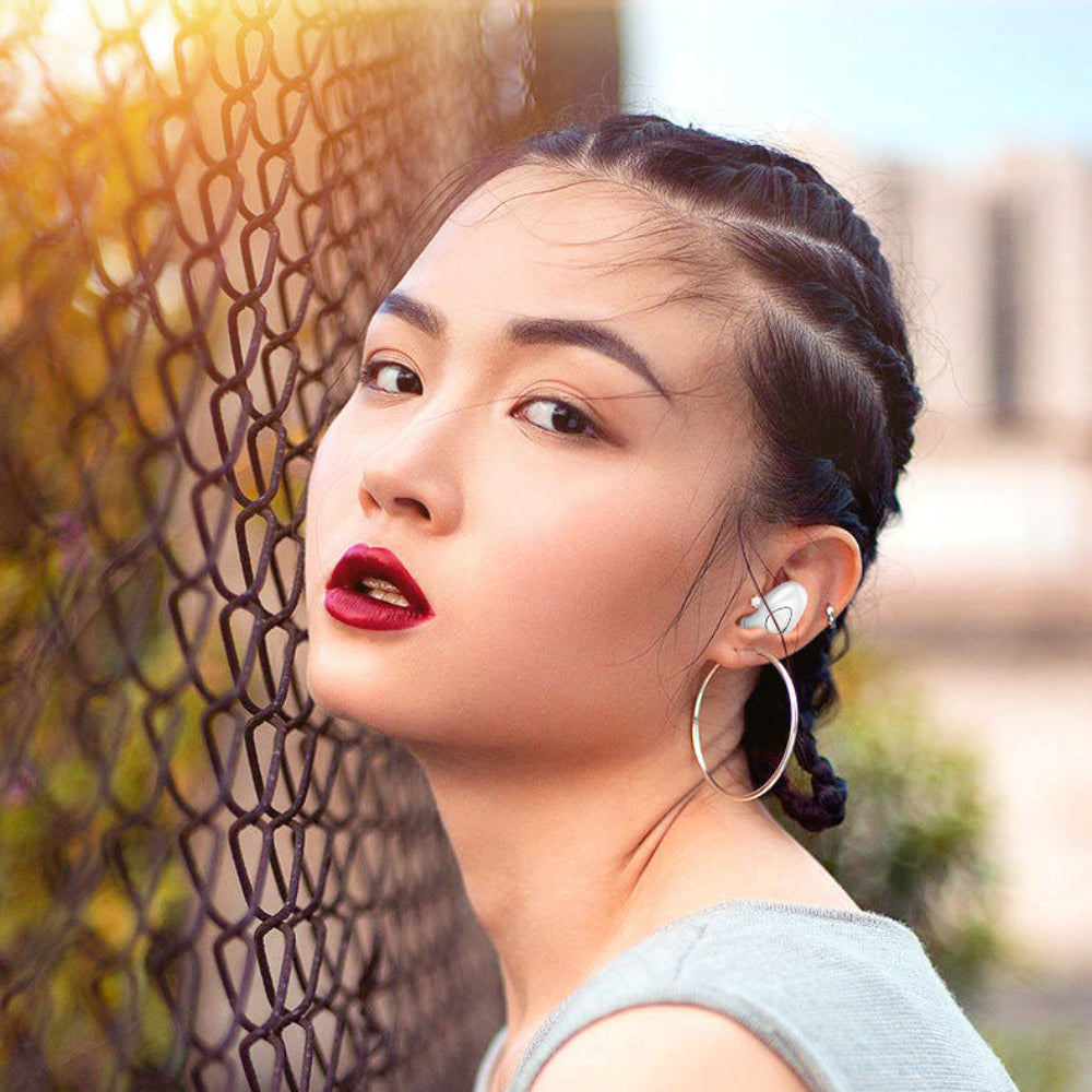 Single Ear Bluetooth Earbuds, Mini and Invisible | Wireless Headset with Condenser Mic | USB Rechargeable 50 mAh