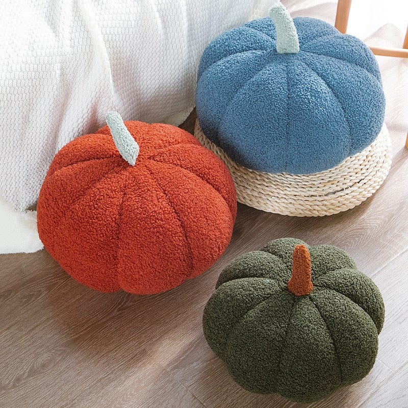 Halloween Pumpkin Throw Pillow | Available in 7 Colors | Plush Accent for Sofas, Chairs, and Beds