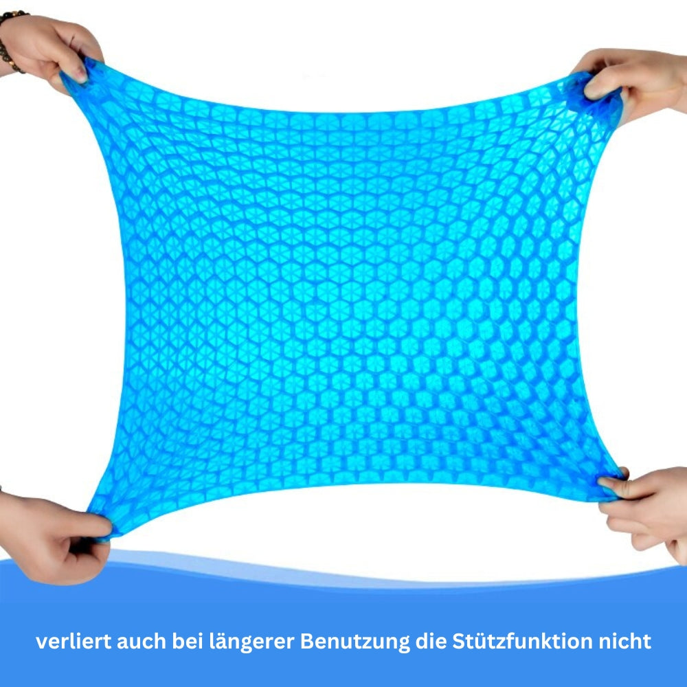 Honeycomb Gel Seat Cushion for Desk Chairs and Car Rides | Open Grid That Keeps Its Shape | 40 x 35 cm
