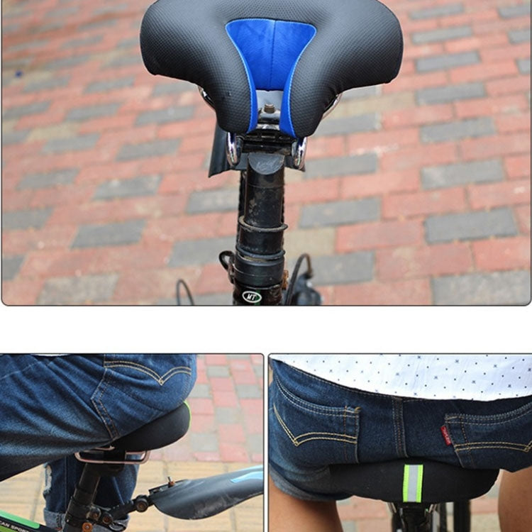 Nose-Free Bicycle Saddle in Red with Extra Thick Padding | Reflective Strip at the Back | Shock-Damping Bike Accessories