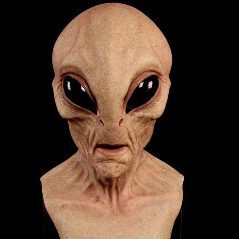 Realistic bearded natural latex full-face Halloween mask, style 18