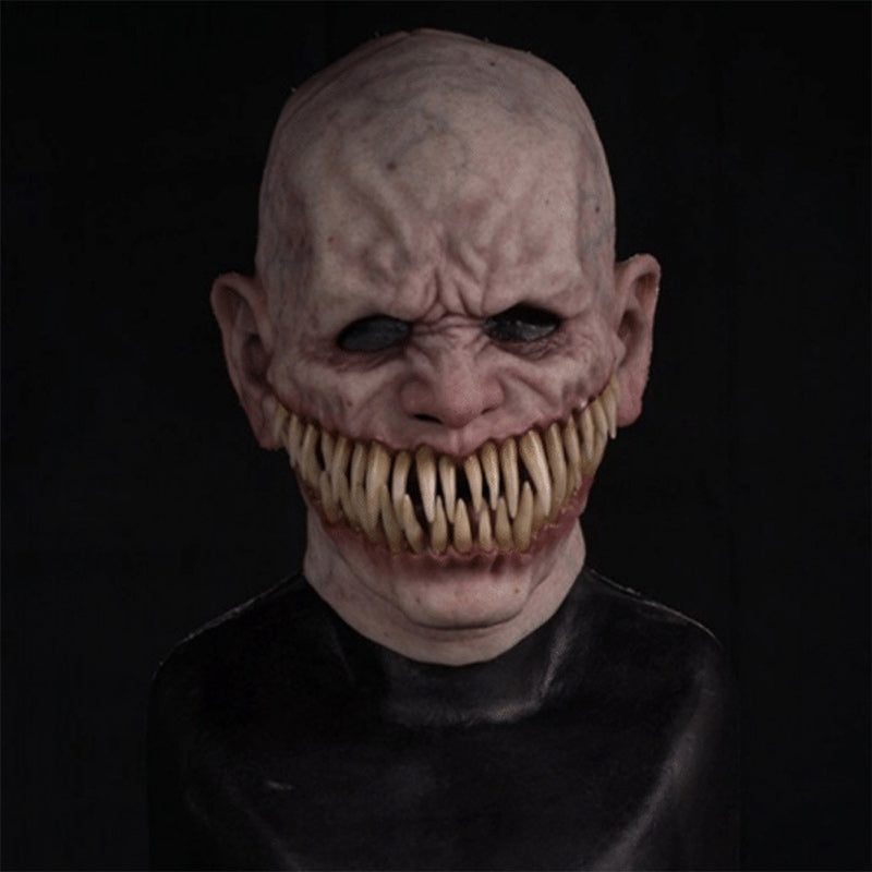 Realistic bearded natural latex full-face Halloween mask, style 21