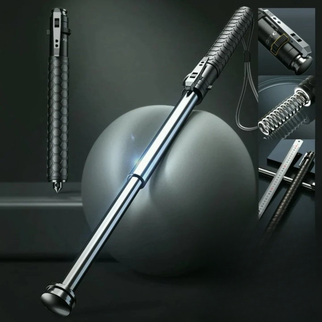 Adjustable Walking Stick with Built-In LED Light | Lightweight, Height-Adjustable Design | Improves Visibility on Evening Walks
