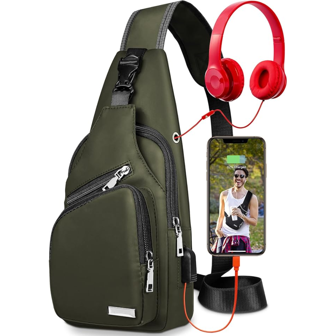 Waterproof Sling Bag with Crossbody Design | Single-Strap, Hands-Free Carry | Keeps Essentials Dry While Traveling
