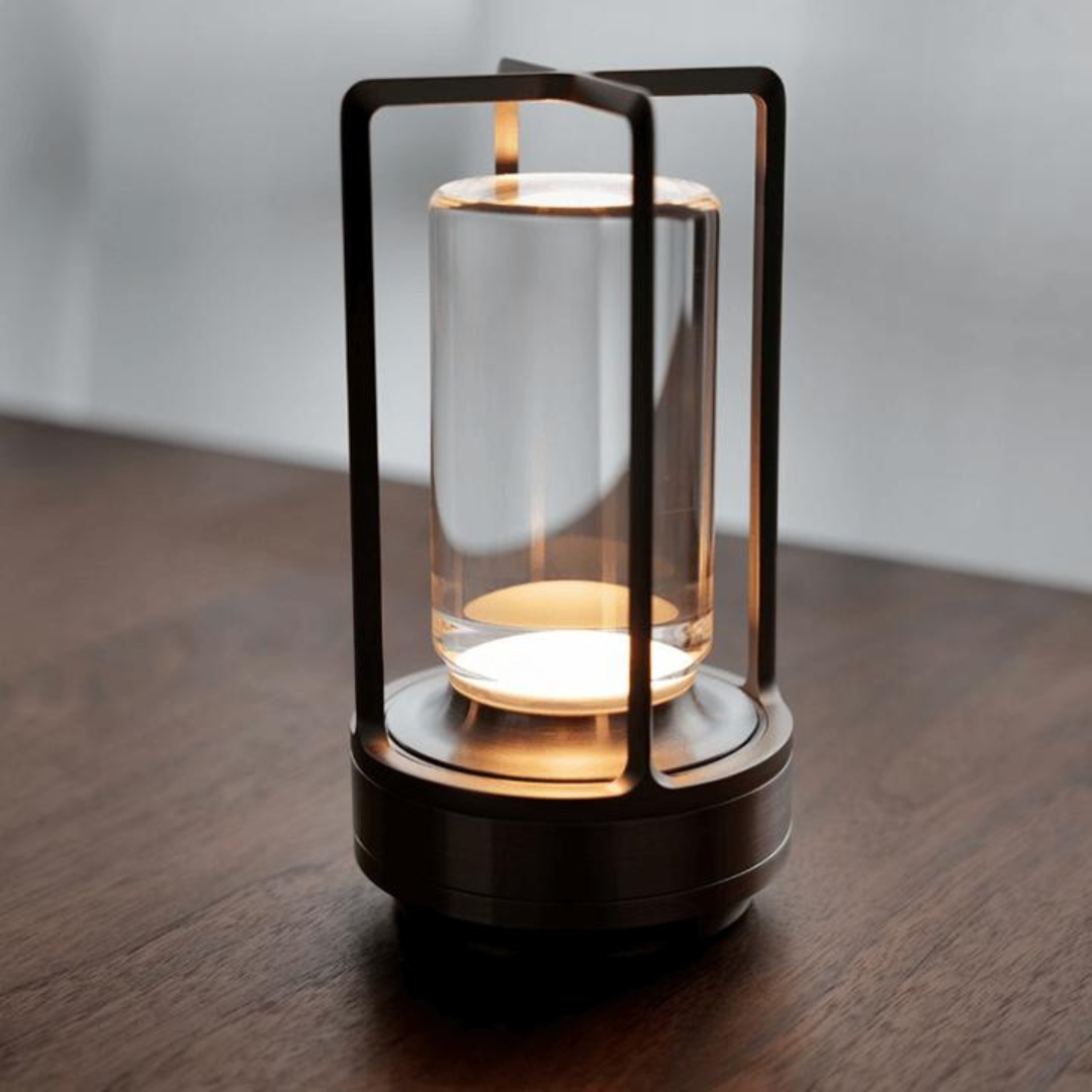 Rechargeable Crystal Table Lamp | Wireless, Cable-Free Design | Soft Diffused Glow for Any Tabletop