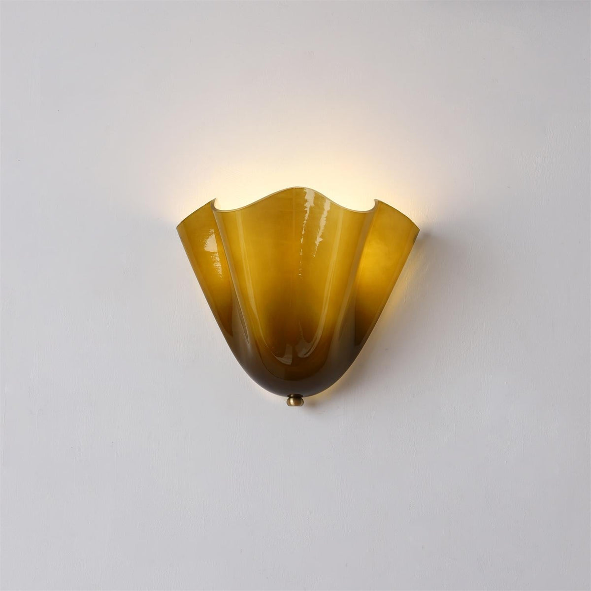 Hand Blown Glass Wall Lamp